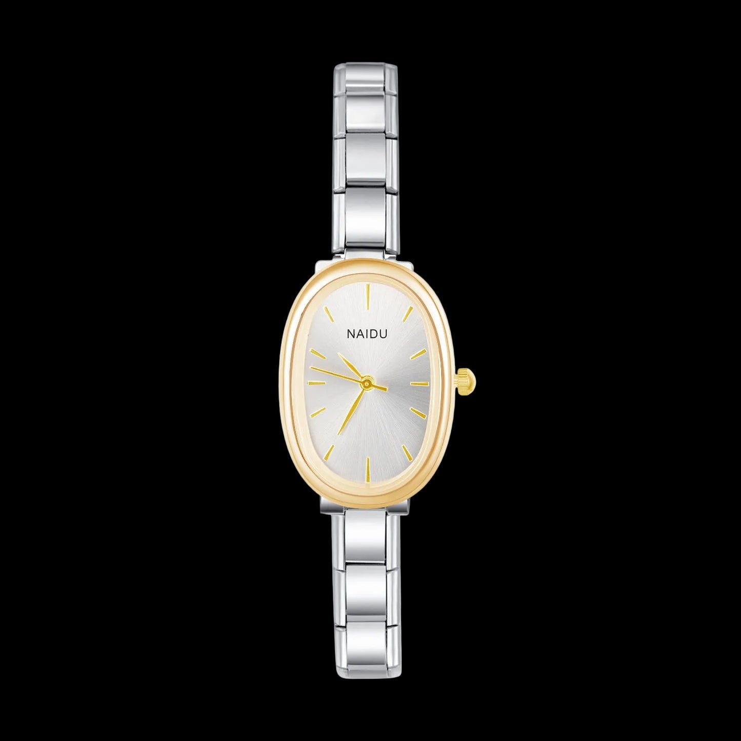 Aurelia Oval – Gold White Dial Women's Watch | Italycharm – Italian charm watch by Italycharm