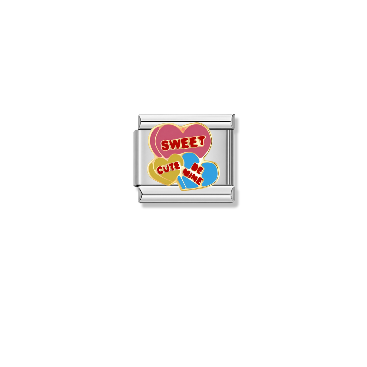 Be Mine Forever – silver Italian charm by Italycharm