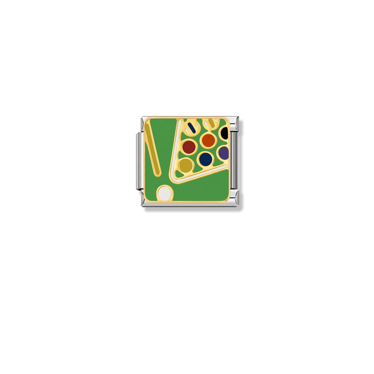 Billiards Table – silver Italian charm by Italycharm