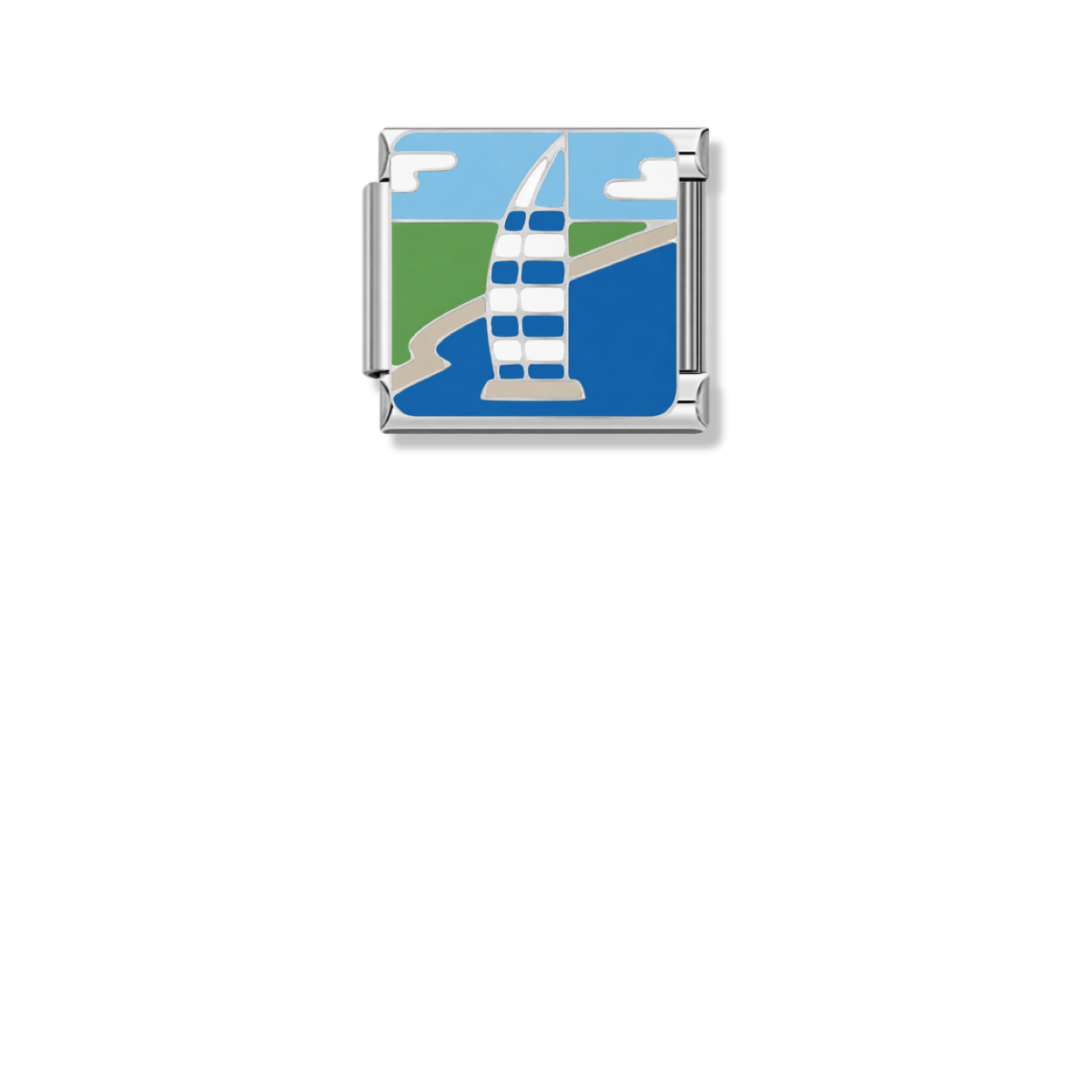 Burj Al Arab – silver Italian charm by Italycharm