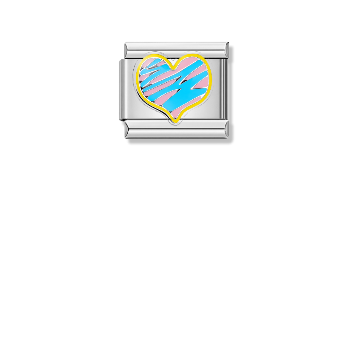 Candy Marker Heart – silver Italian charm by Italycharm