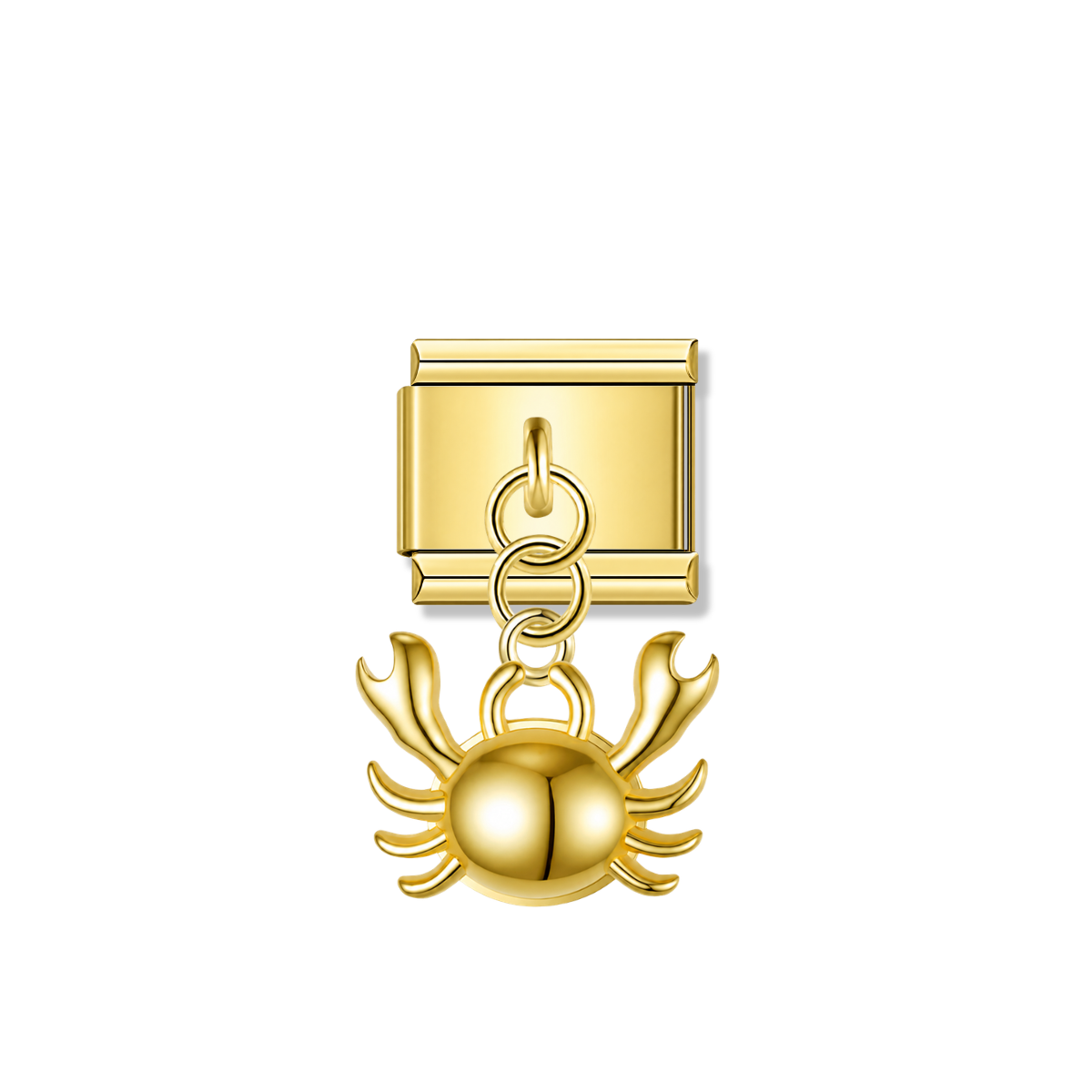 Crab – Gold Italian Pendant Charm – Italian charm by Italycharm
