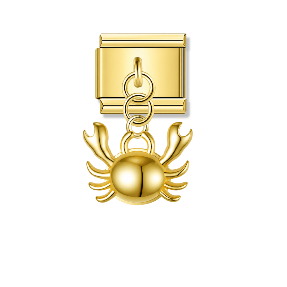Crab – Gold Italian Pendant Charm – Italian charm by Italycharm