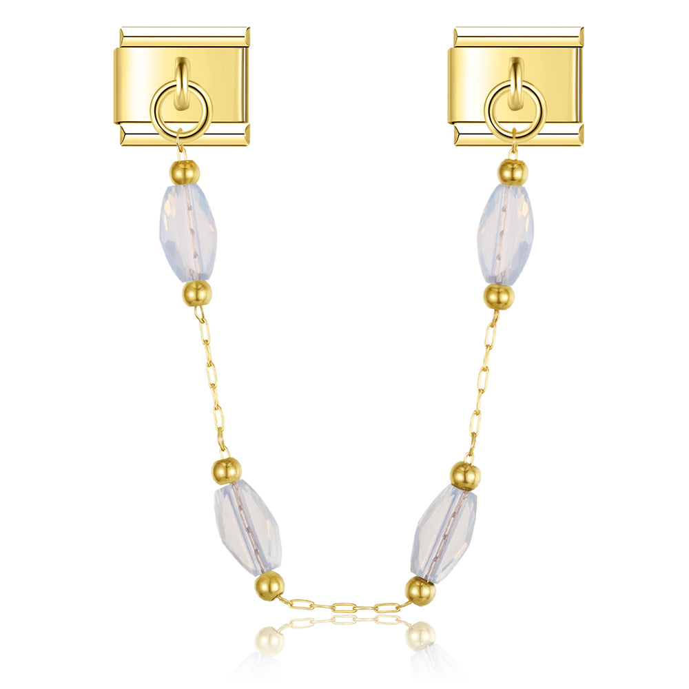 Crystal Elena – Gold Chain Charm