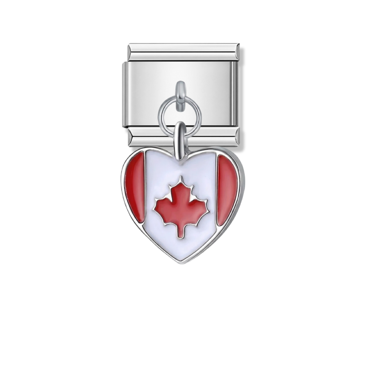 Canada Flag – silver Italian pendant charm by Italycharm