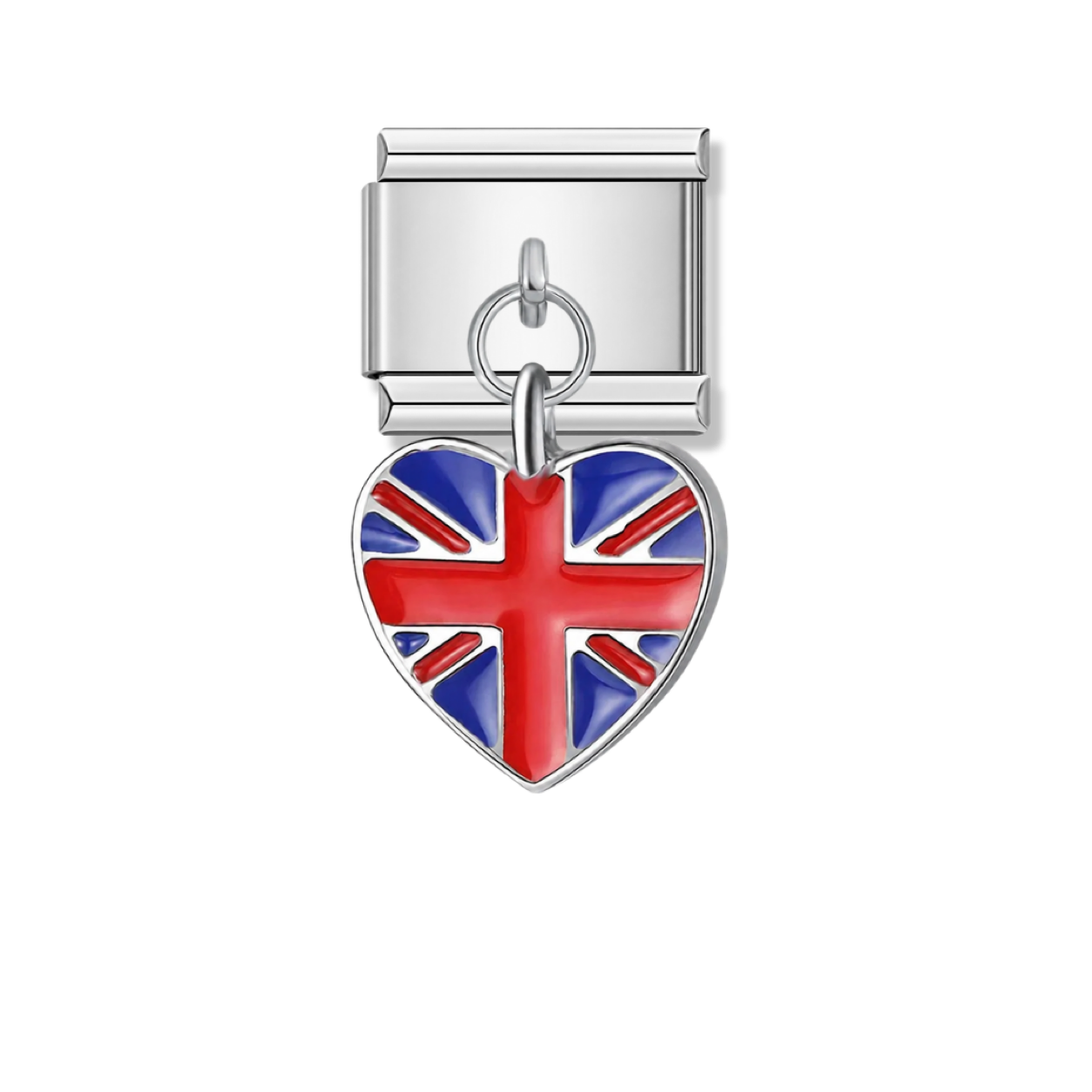 United Kingdom Flag – silver Italian pendant charm by Italycharm