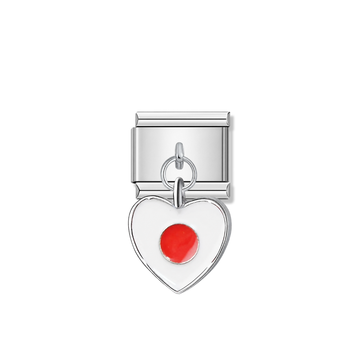 Japan Flag – silver Italian pendant charm by Italycharm
