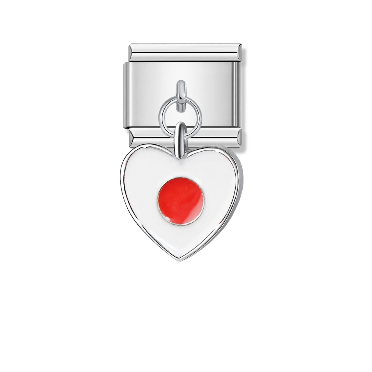 Japan Flag – silver Italian pendant charm by Italycharm