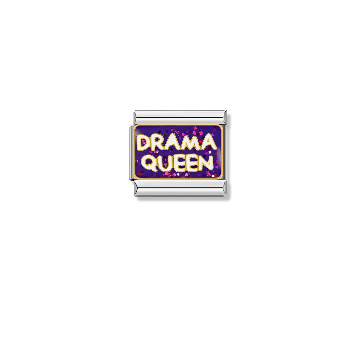 Queen of Drama – silver Italian charm by Italycharm