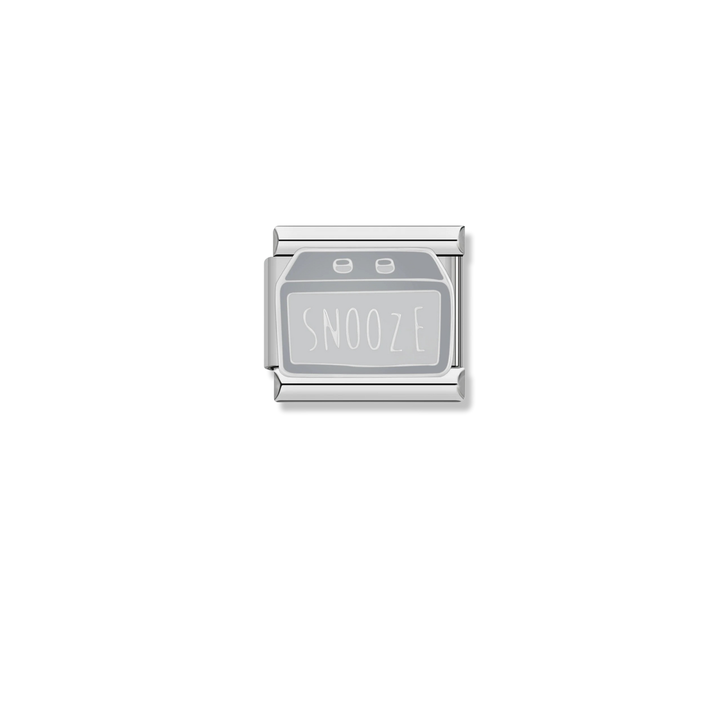 Snooze Alarm Clock - Silver Charm