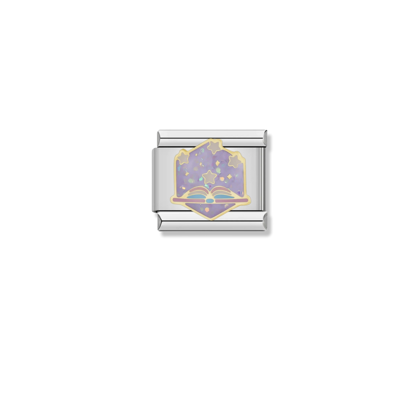 Magic Open Book - Silver Charm