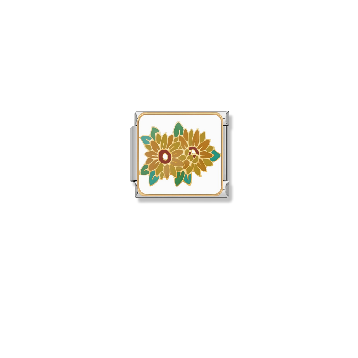Golden Sunflowers - Gold Charm