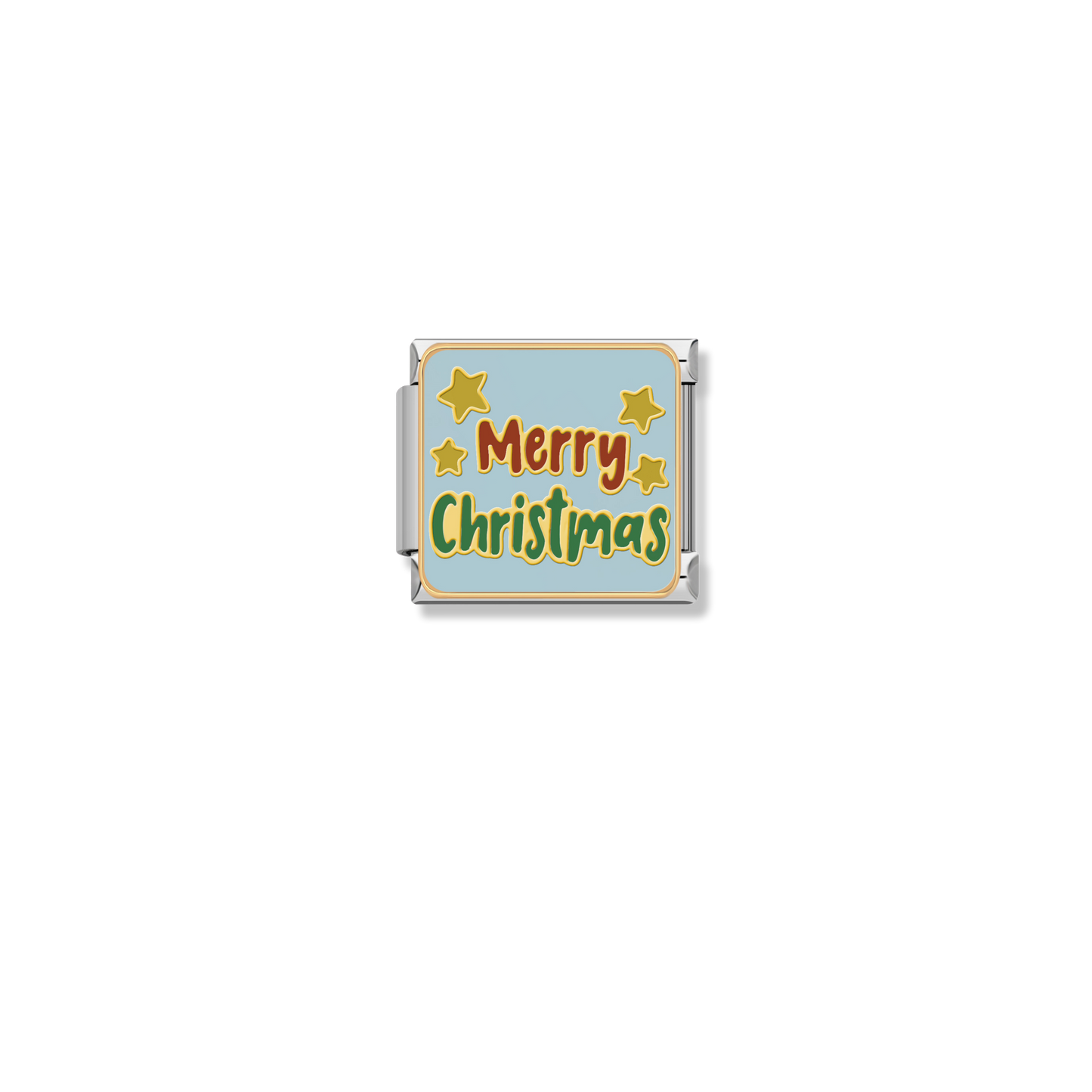 Merry Christmas Sign - Silver Charm