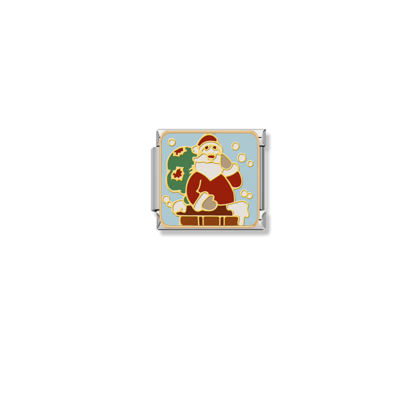 Jolly Santa Claus - Silver Charm