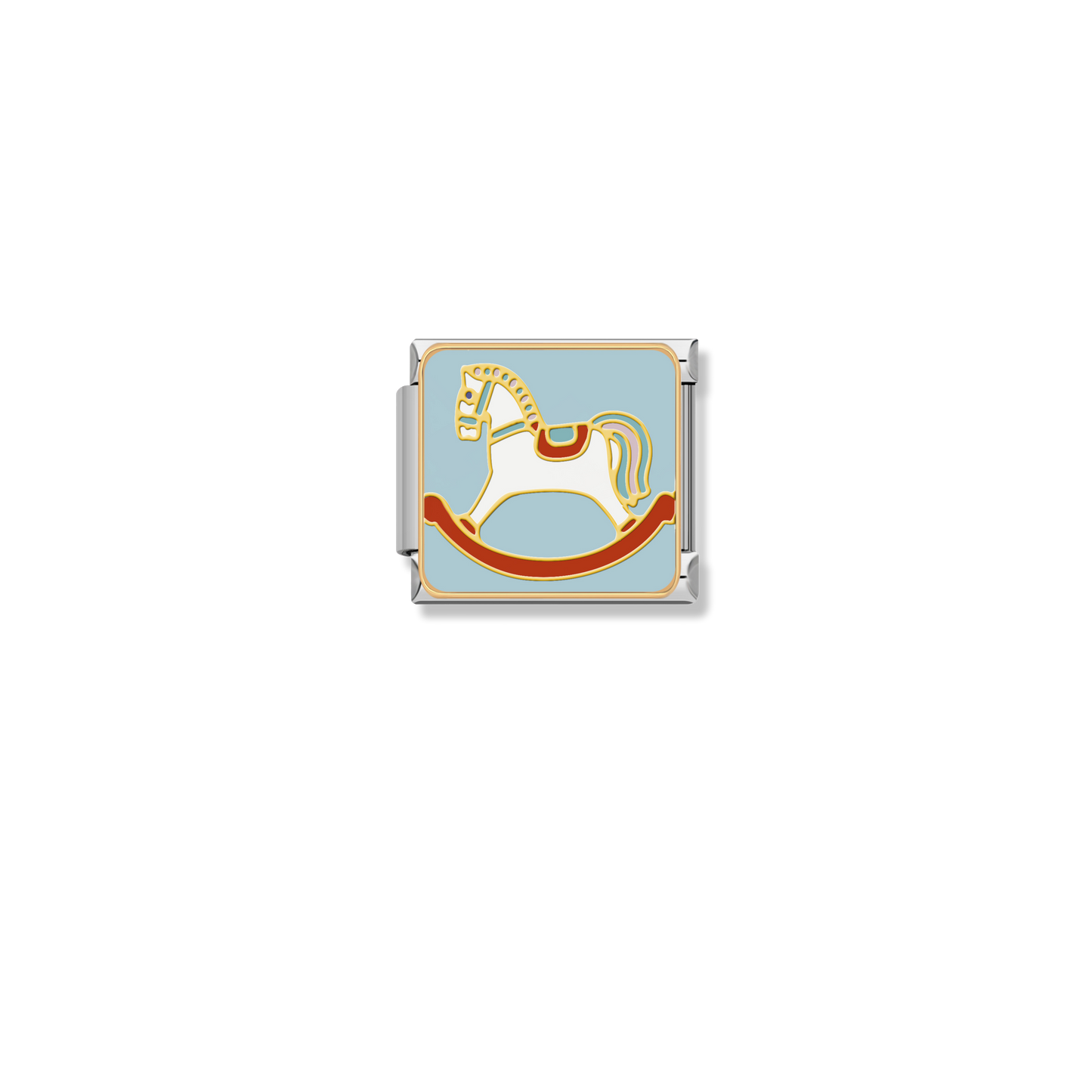Pastel Rocking Horse - Silver Charm