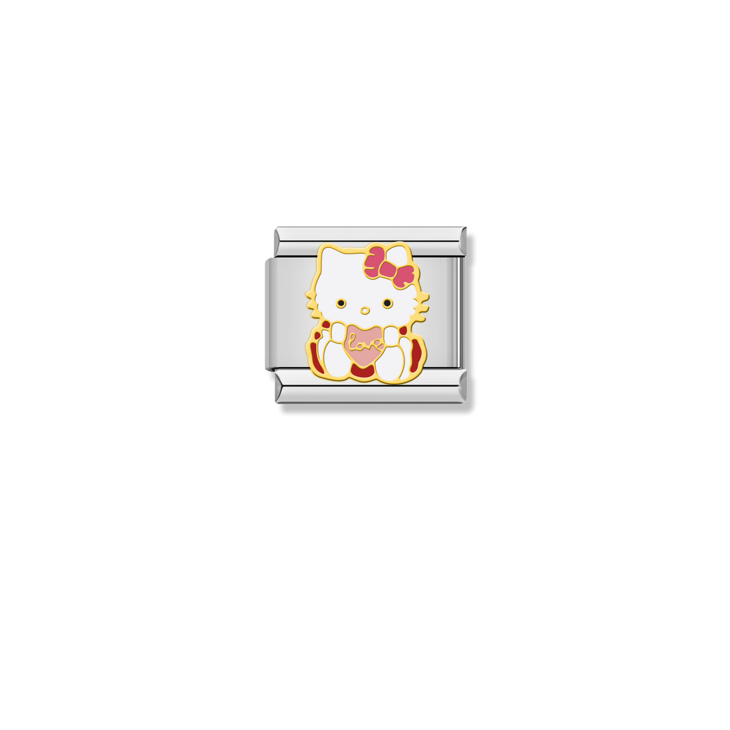 Hello Kitty Love Heart - Silver Charm