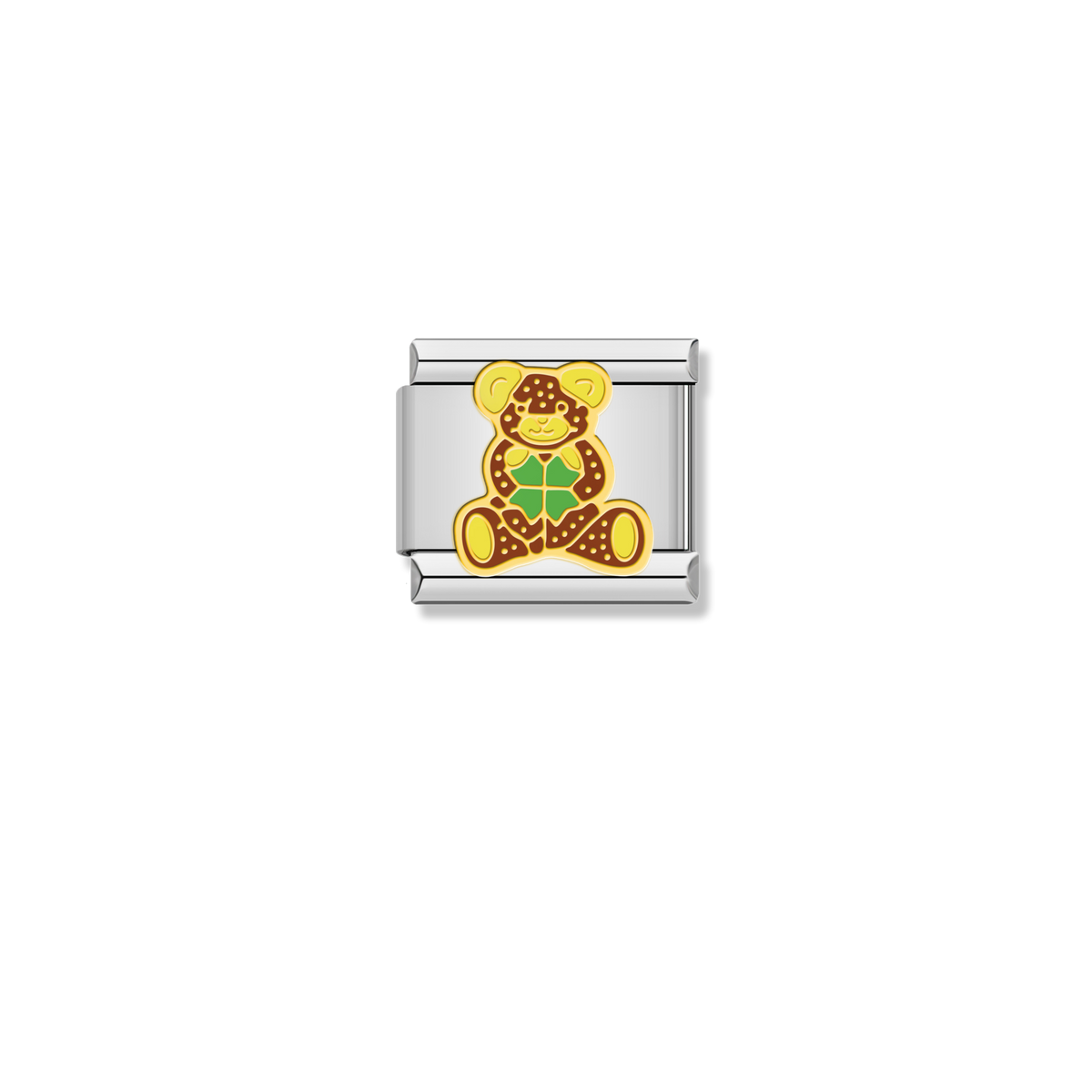 Lucky Clover Bear - Silver Charm