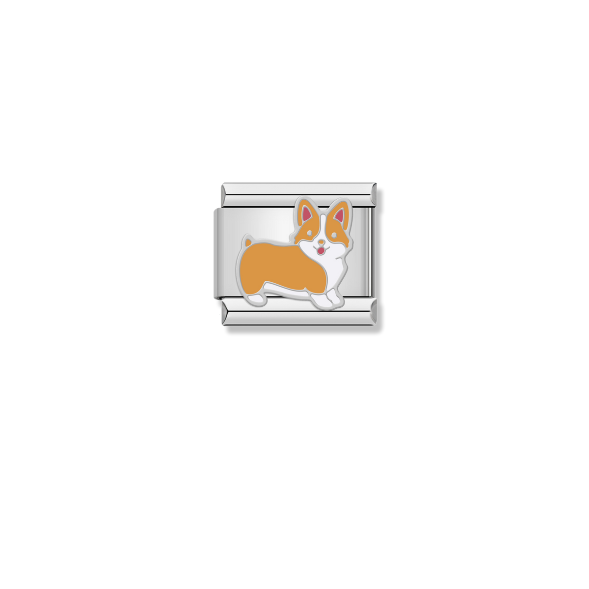 Corgi Dog - Silver Charm