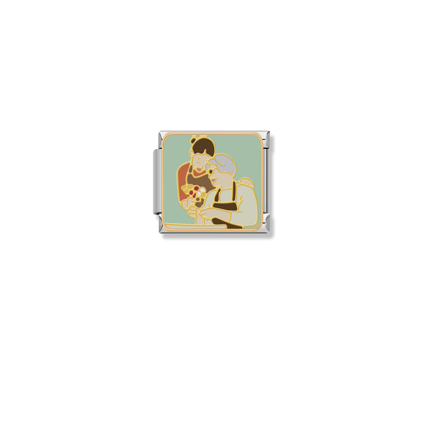 Grandma And Grandchild - Silver Charm