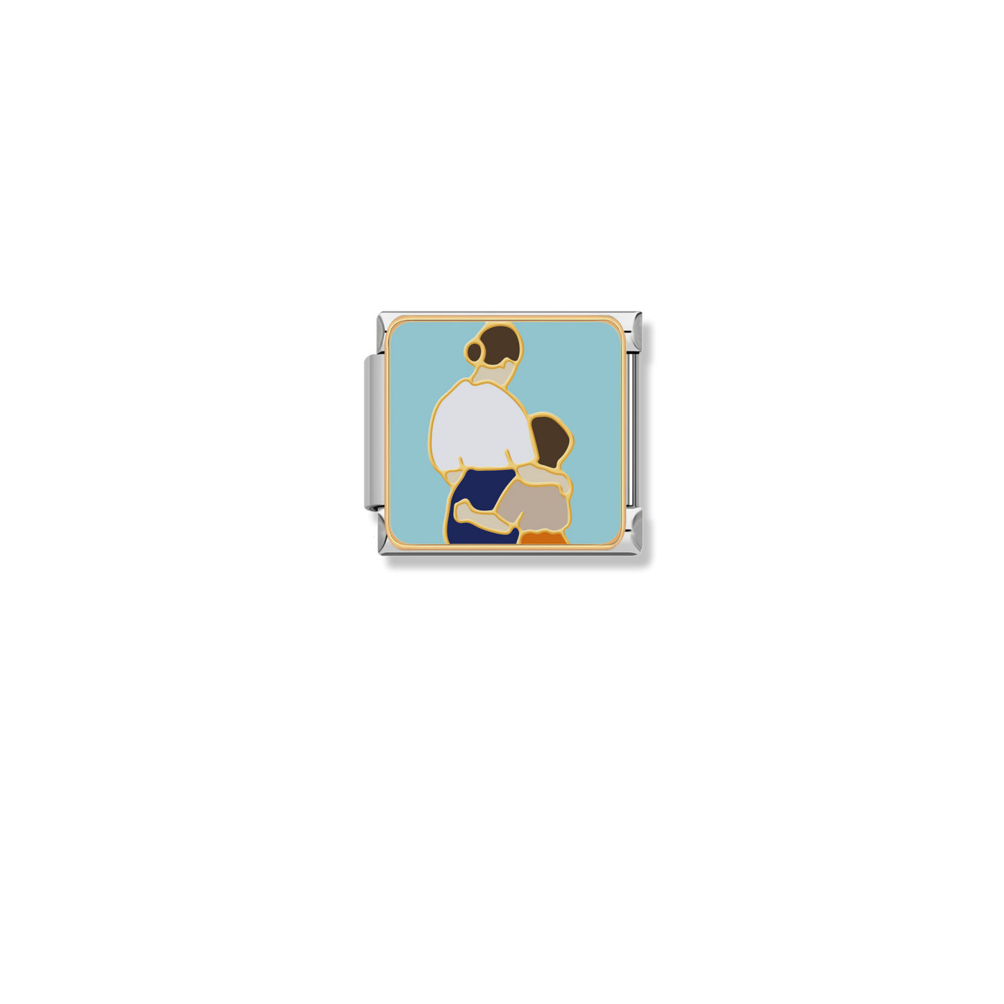 Father And Son Hug - Silver Charm