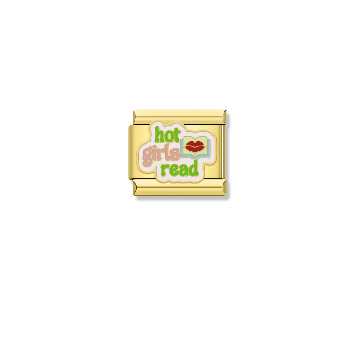 Hot Girls Read - Gold Charm