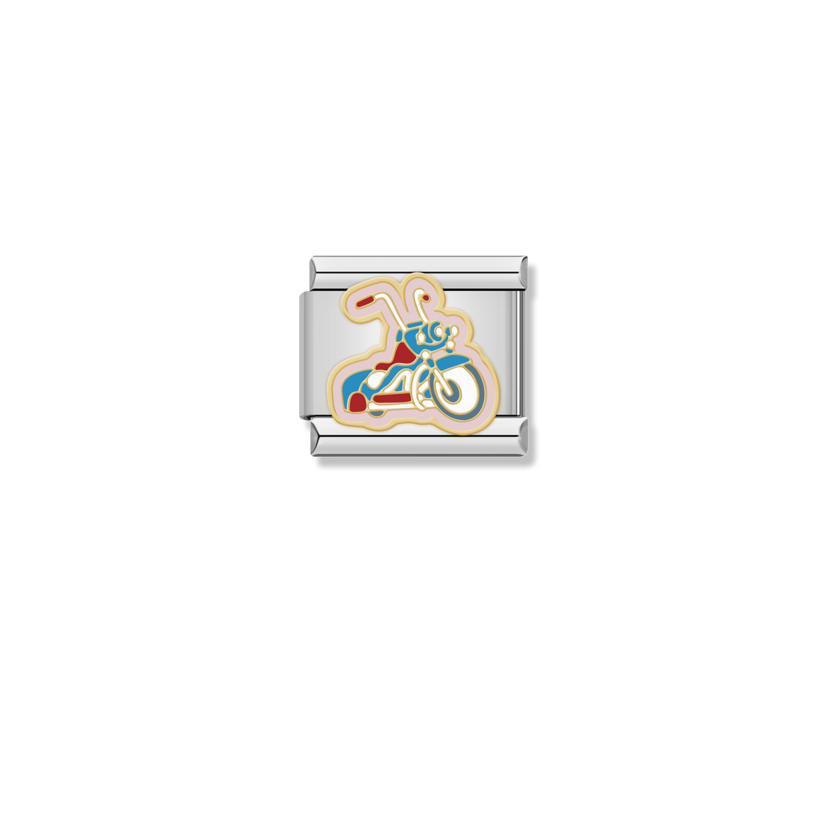 Chopper Motorcycle - Silver Charm