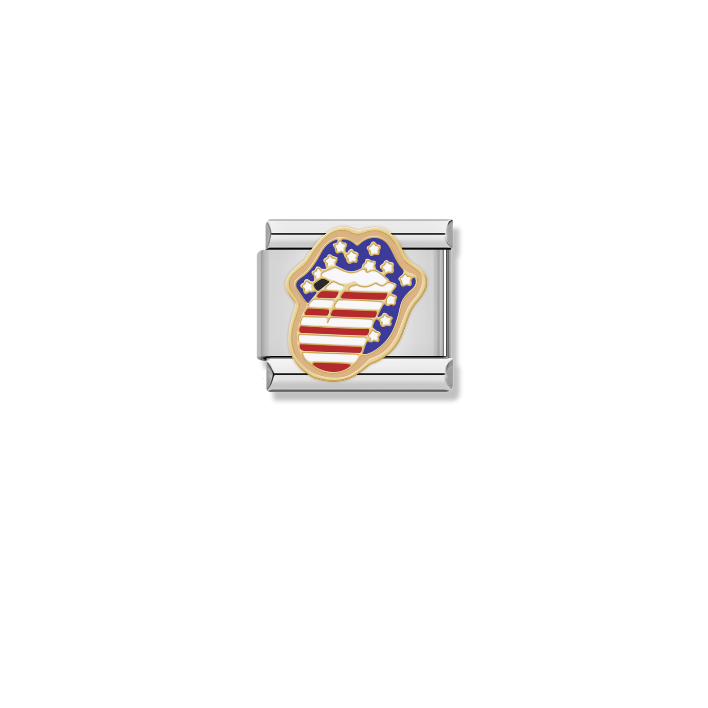 American Flag Tongue - Silver Charm