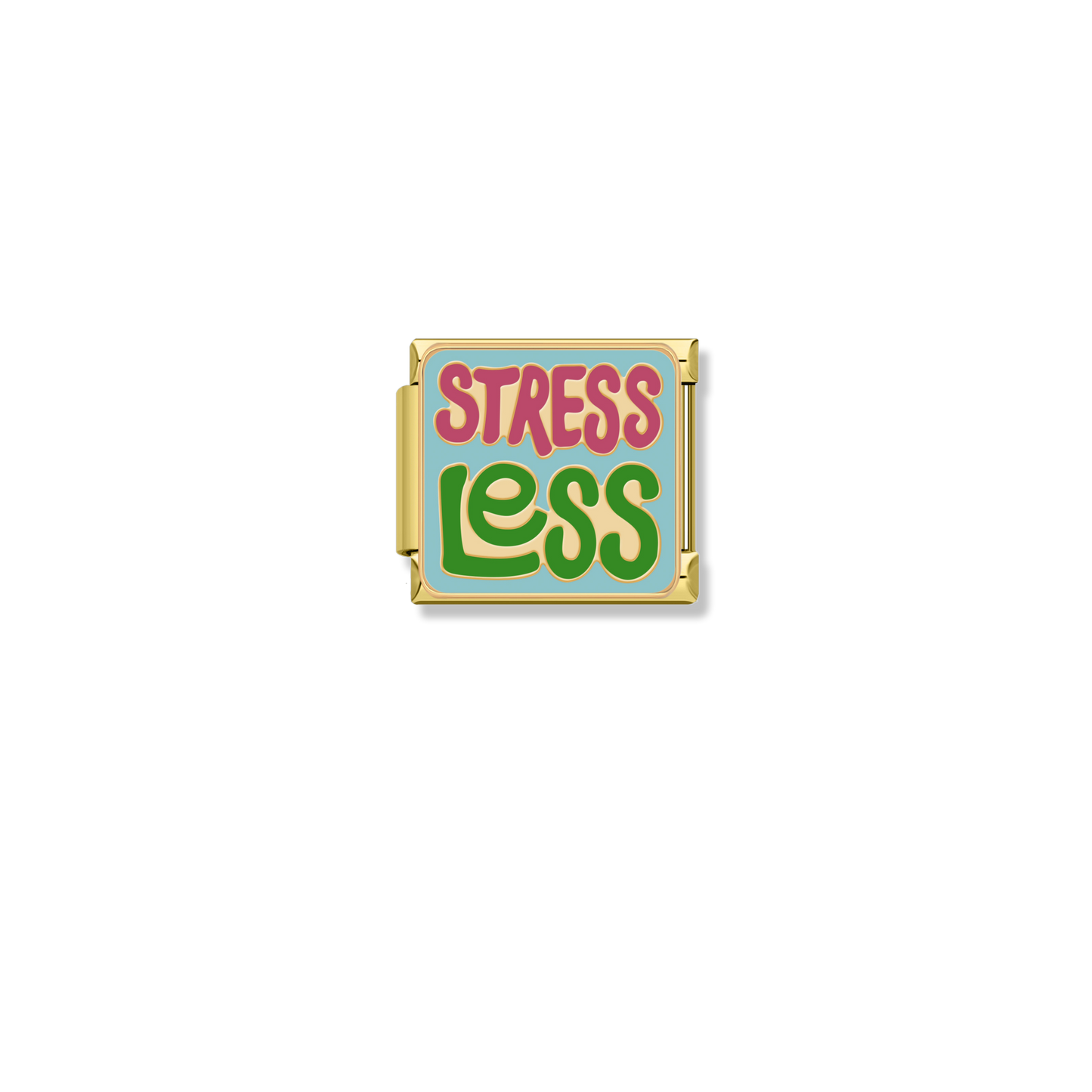 Stress Less - Gold Charm