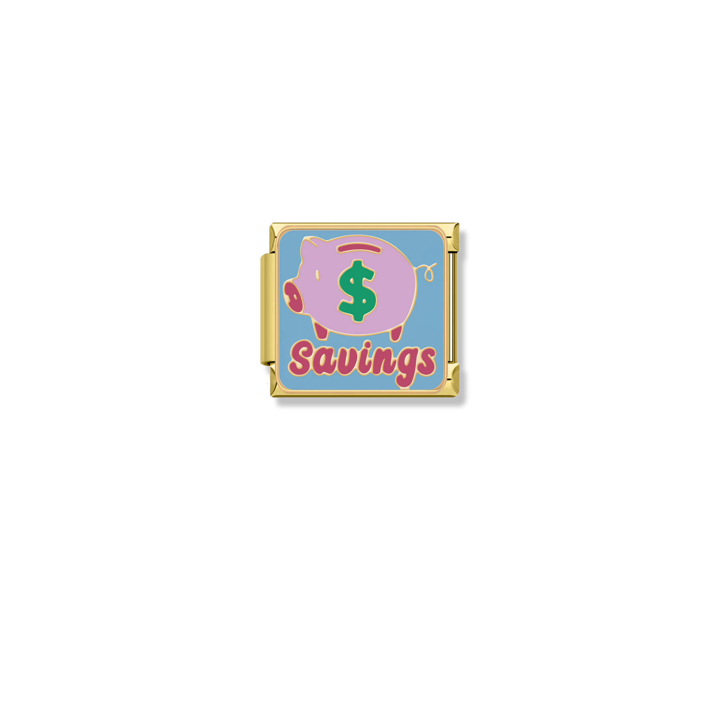 Piggy Bank Savings - Gold Charm
