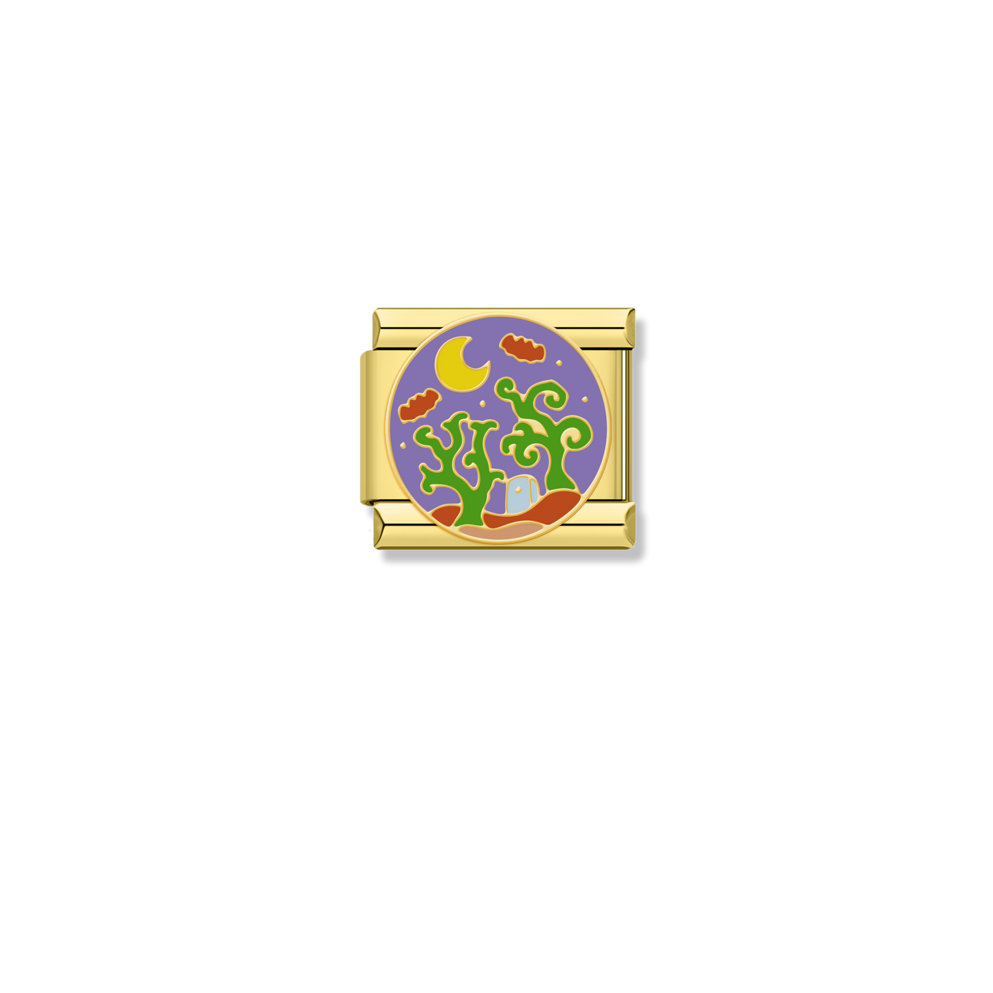 Moonlit Night Garden - Gold Charm