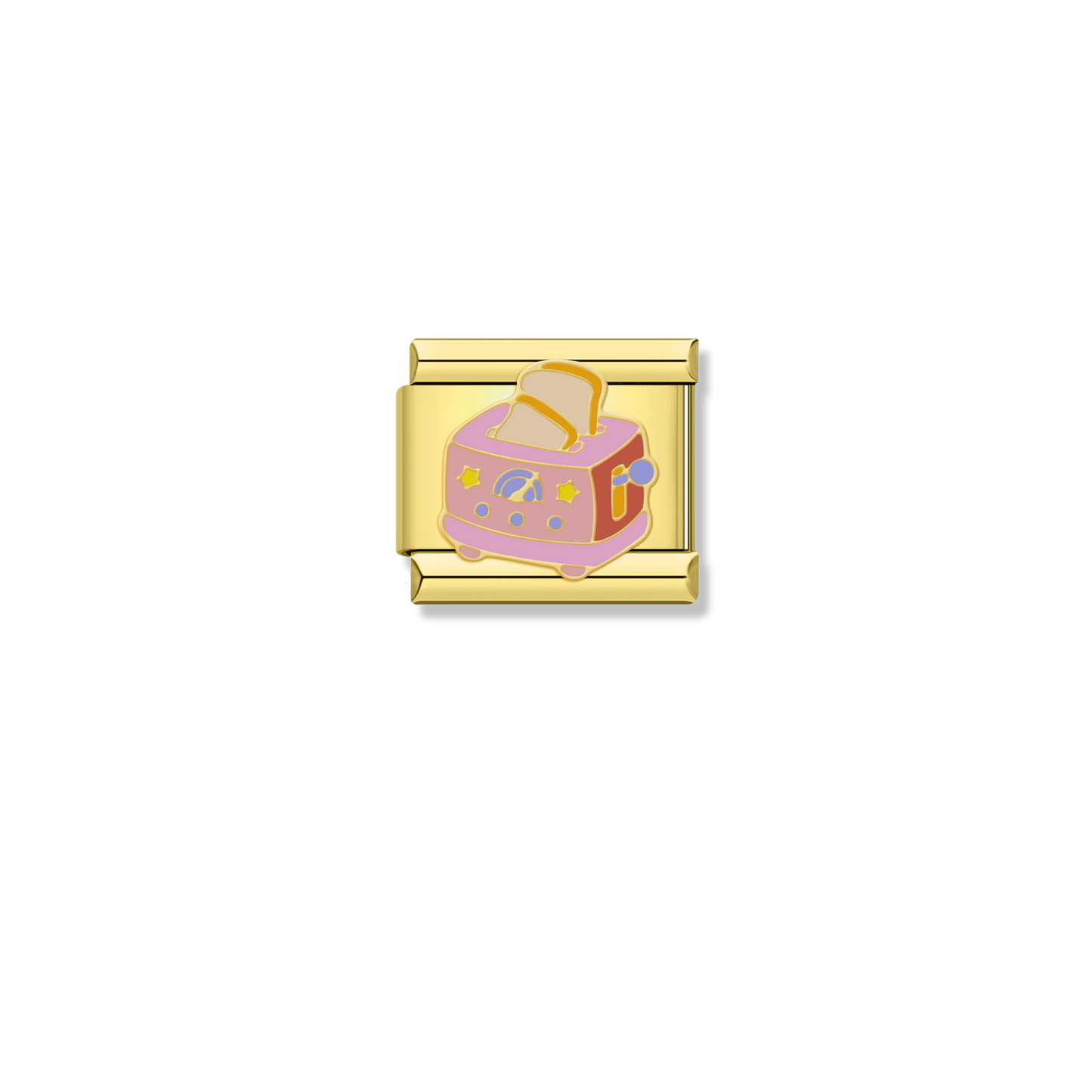Pink Pop-Up Toaster - Gold Charm