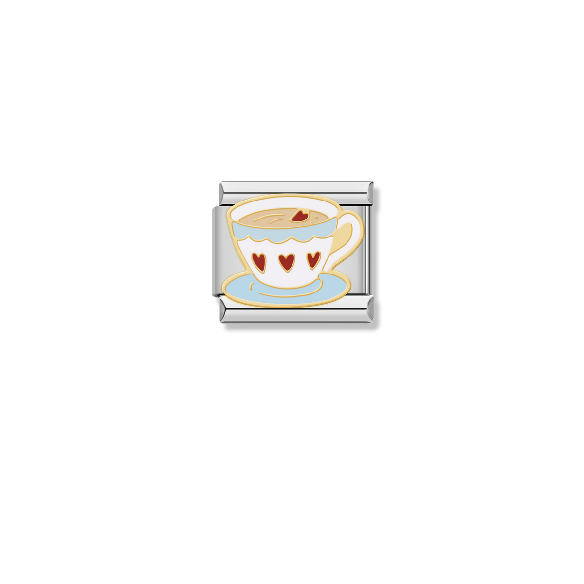 Heart Teacup - Silver Charm