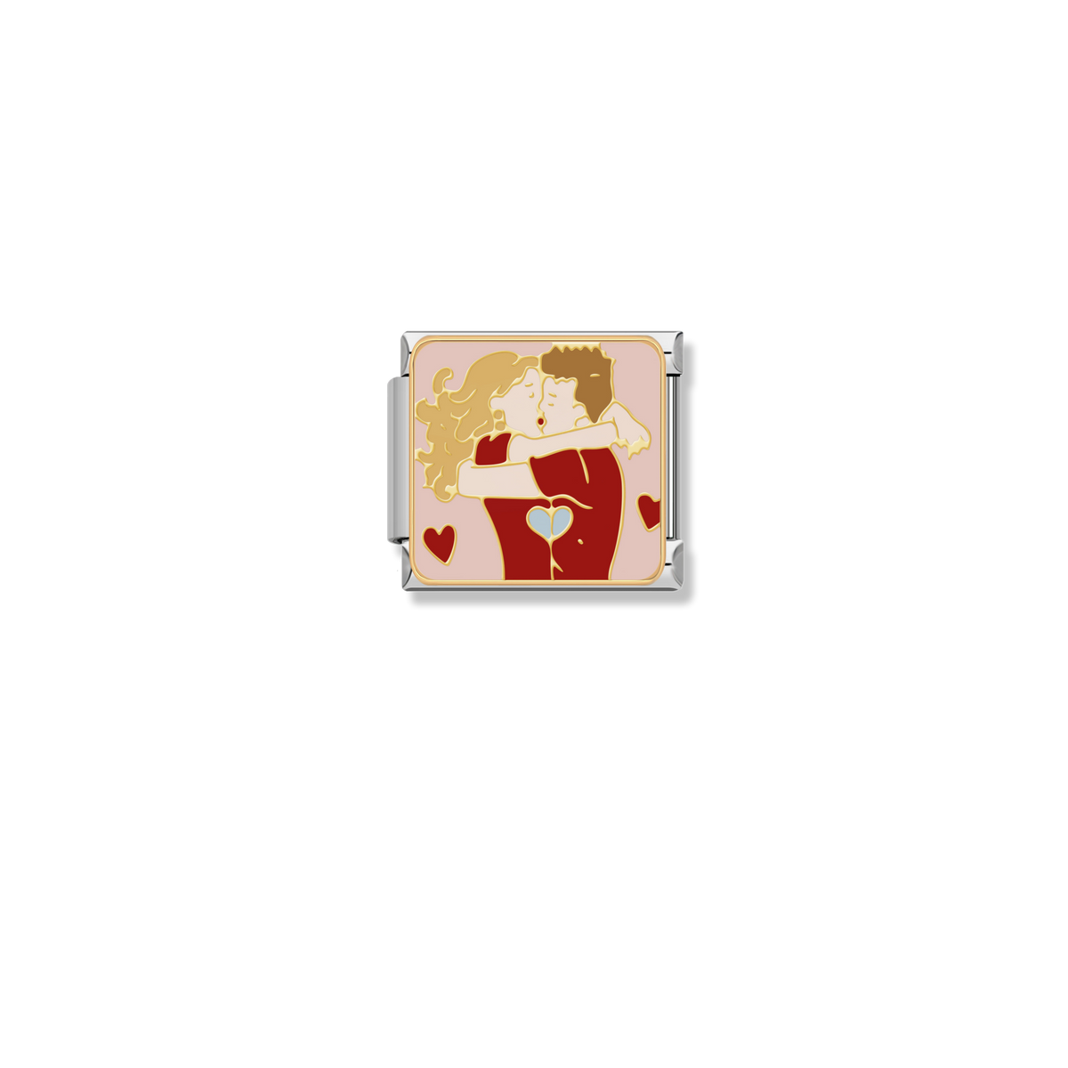Loving Kiss - Gold Charm