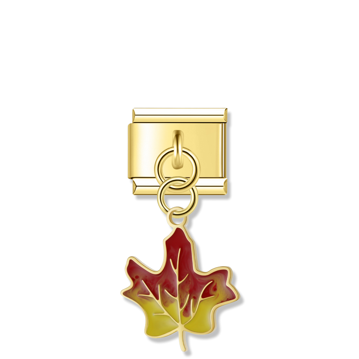 Autumn Maple Leaf - Gold Pendant Charm