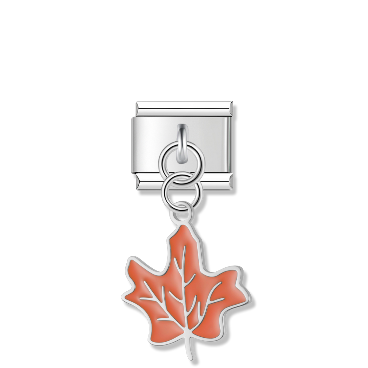 Autumn Maple Leaf - Silver Pendant Charm