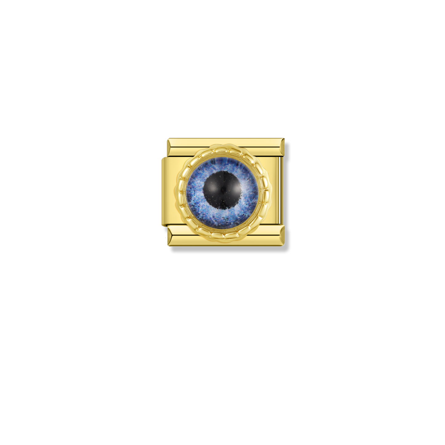 Blue Evil Eye - Gold Charm