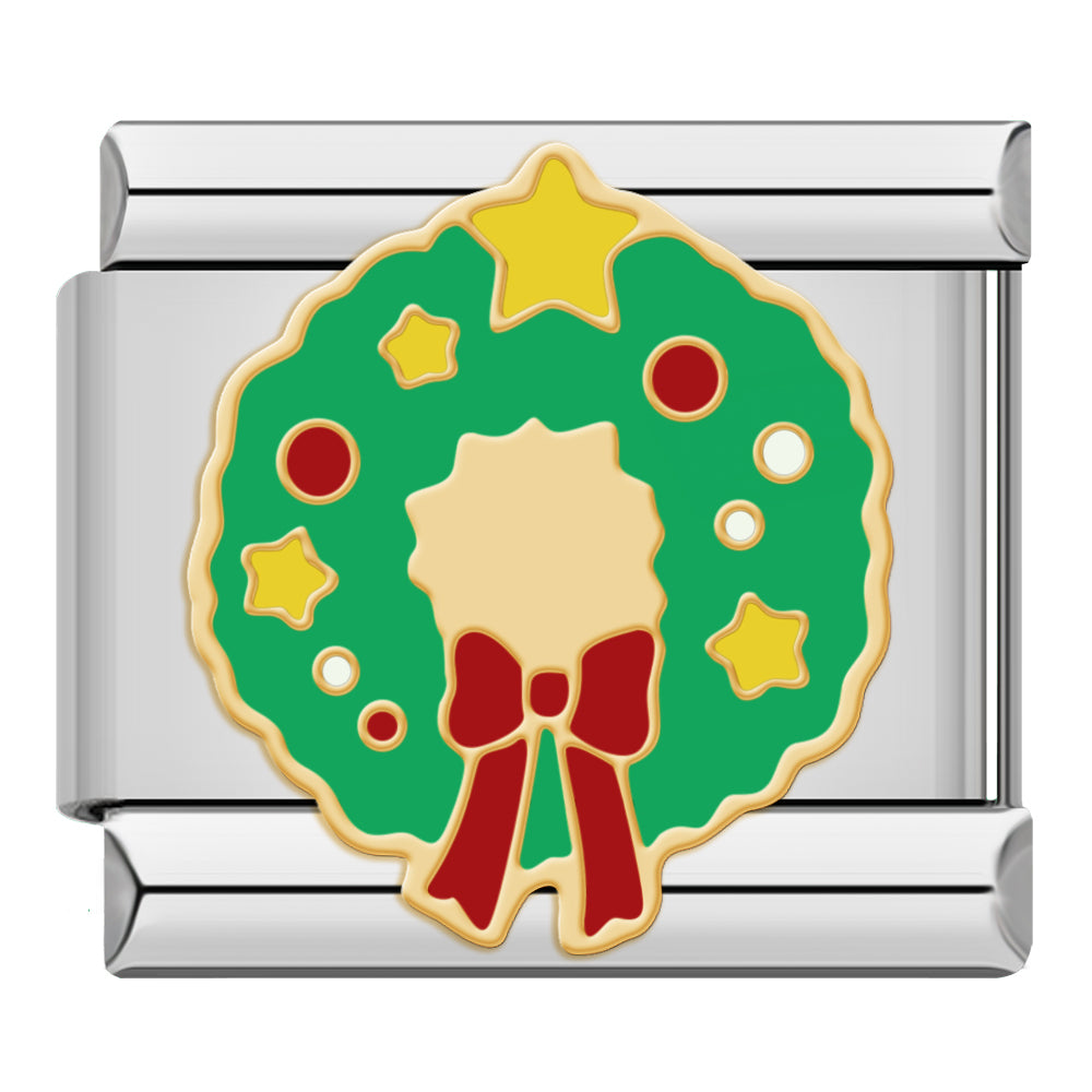 Festive Wreath – Silver Charm