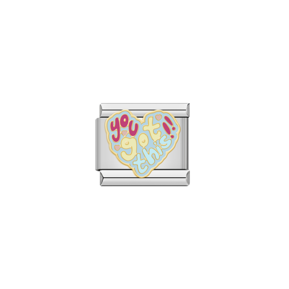 You Got This – silver Italian charm by Italycharm