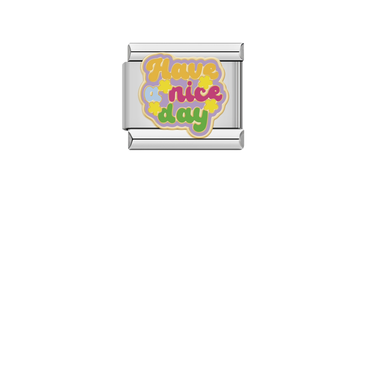 Have a Nice Day – silver Italian charm by Italycharm