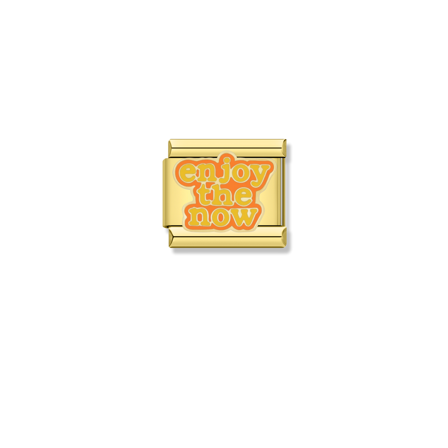 Enjoy The Now - Gold Charm