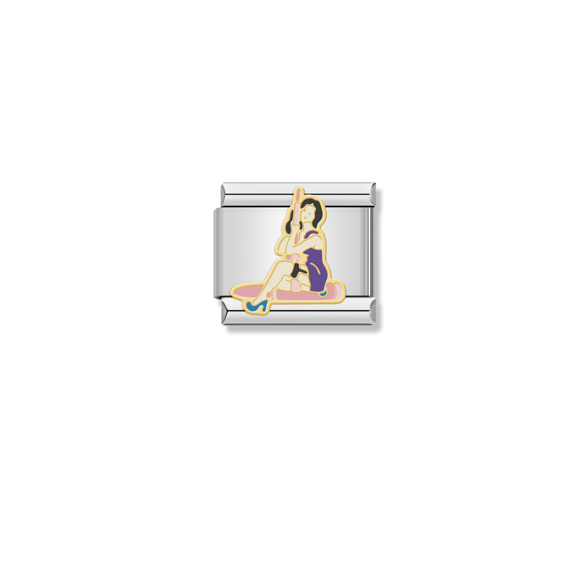 Pole Dancer Girl - Silver Charm
