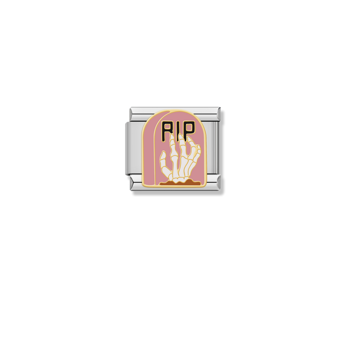 RIP Skeleton Hand - Silver Charm