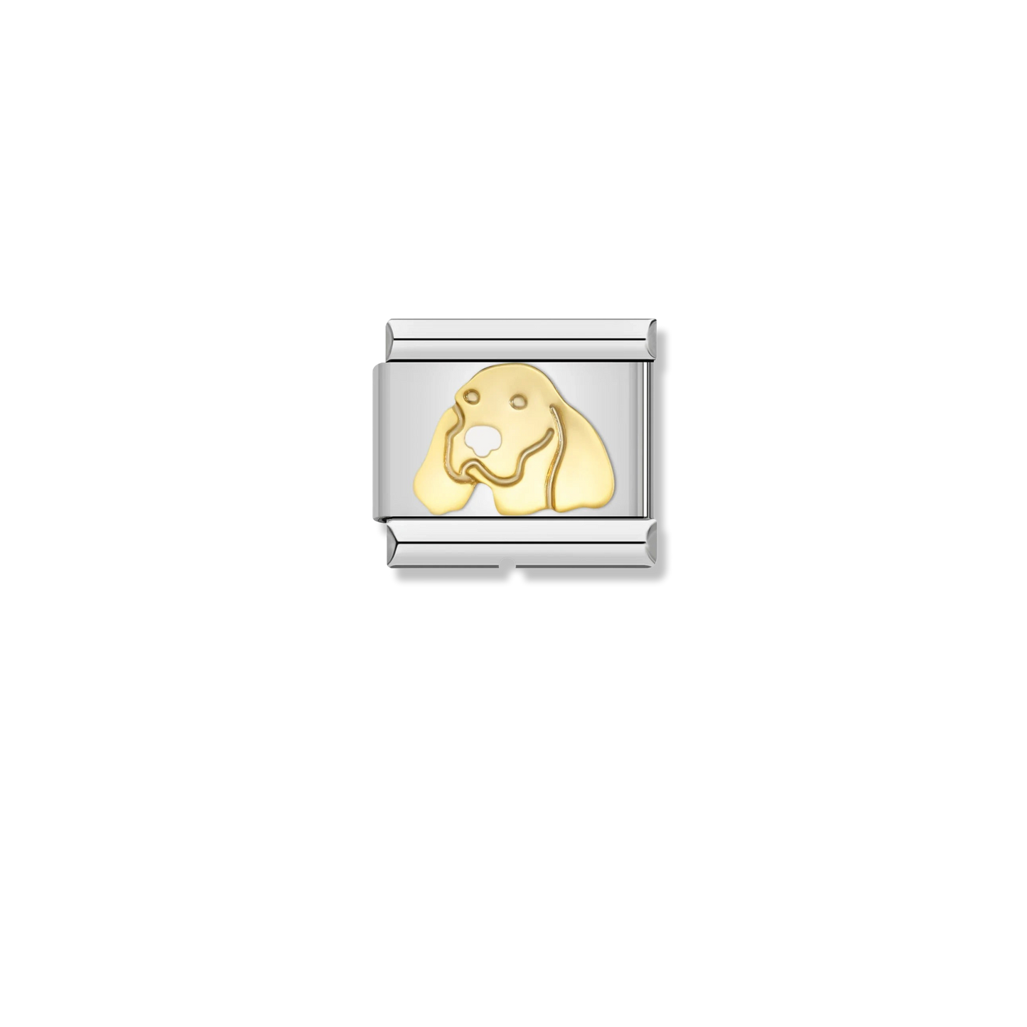 Spaniel Dog Face - Silver Charm