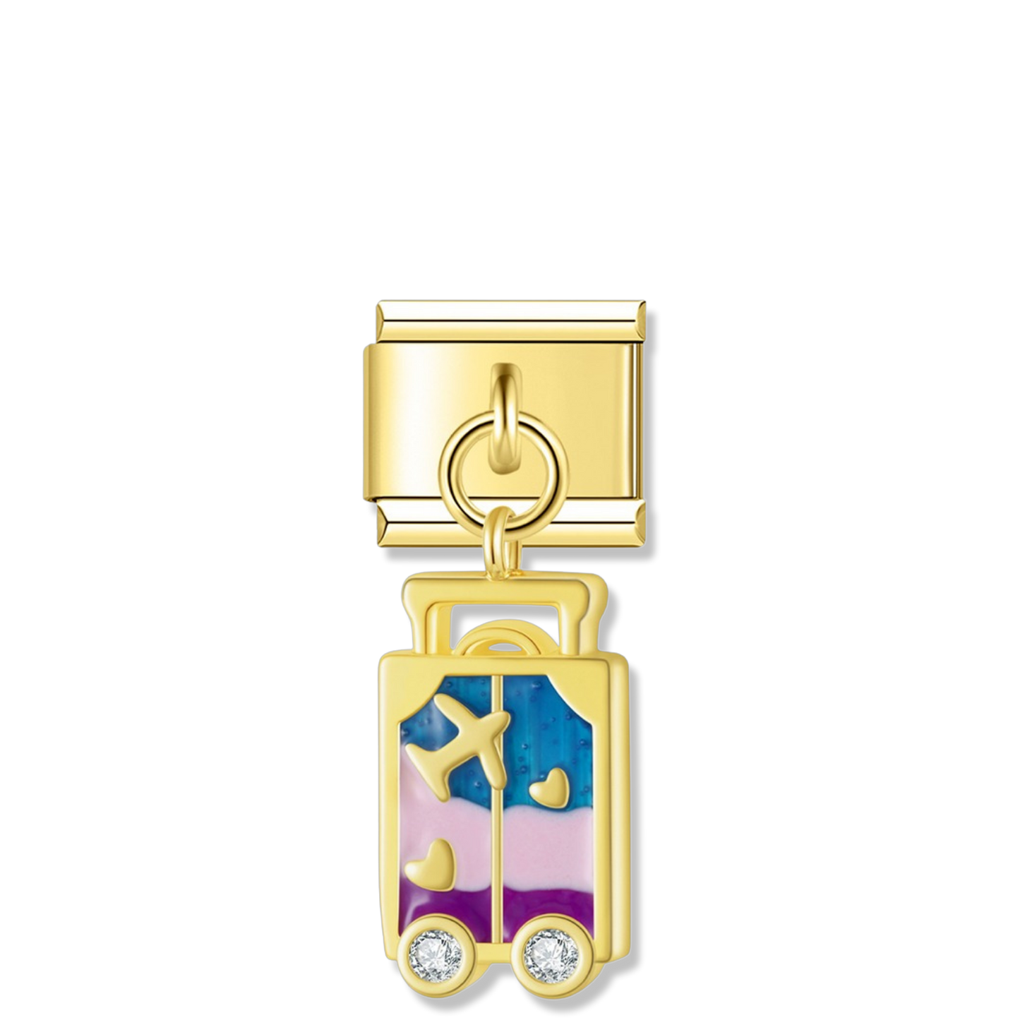 Sky Voyage Trolley - Gold Pendant Charm
