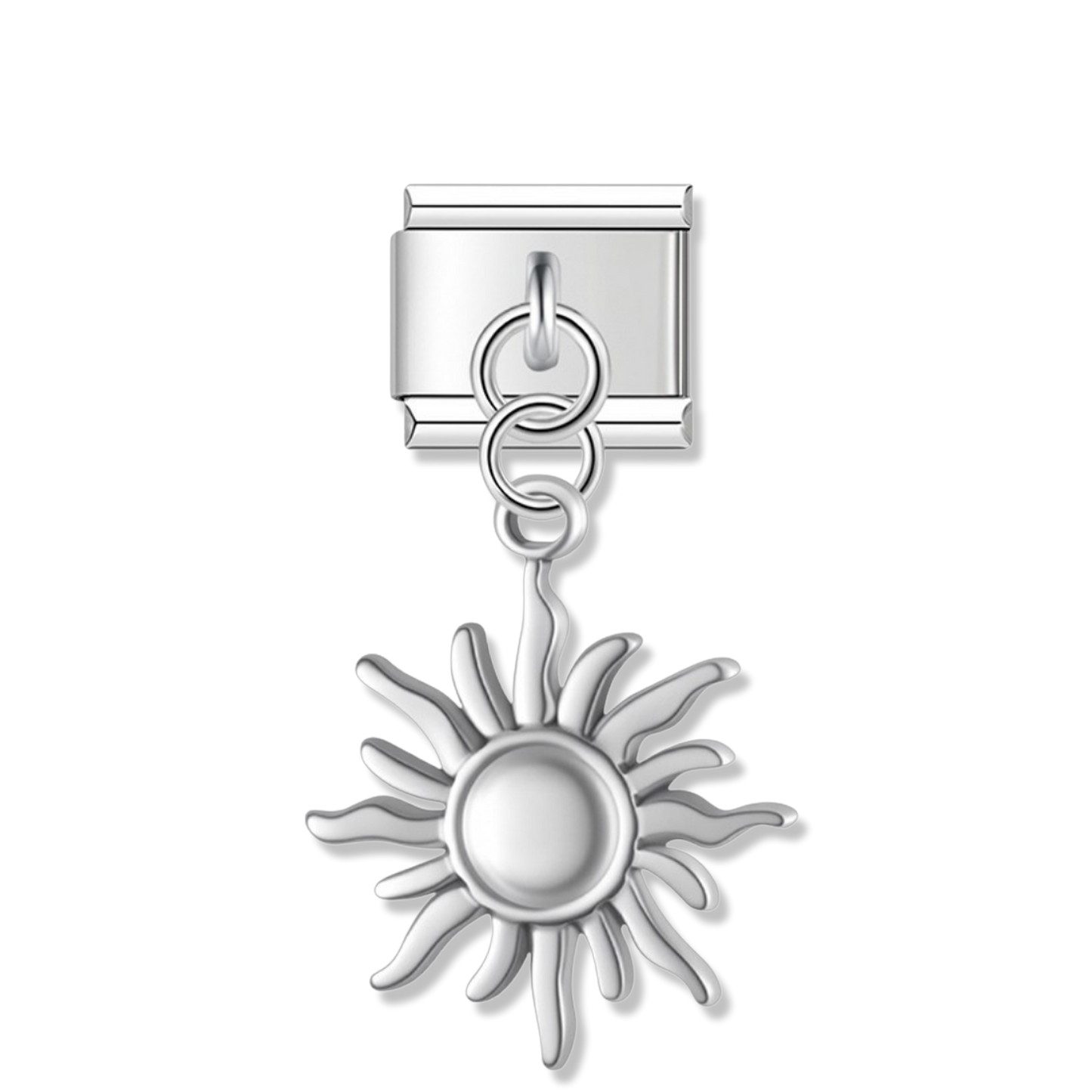 Radiant Sun - Silver Pendant Charm