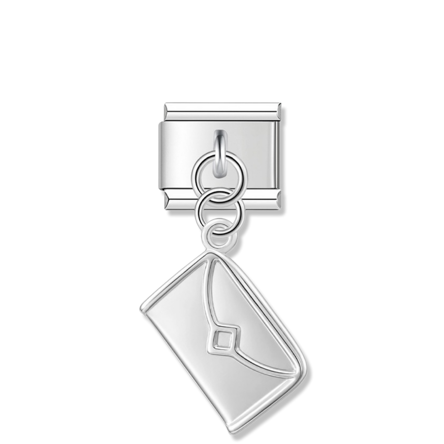 Love Letter Envelope - Silver Pendant Charm