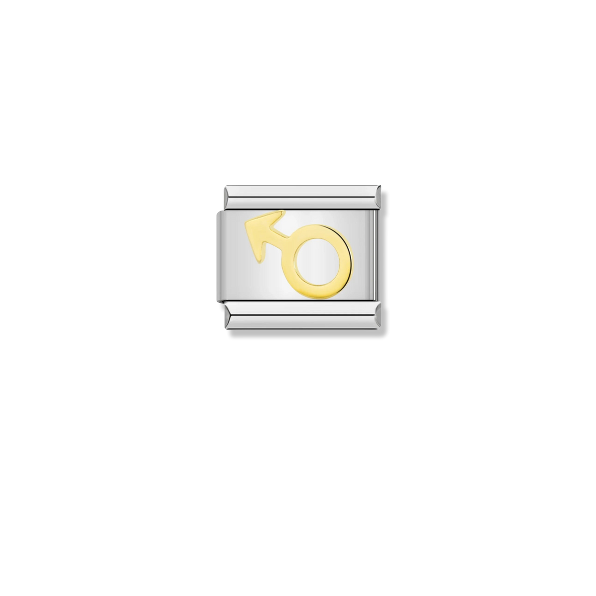 Male Symbol Sign - Silver Charm