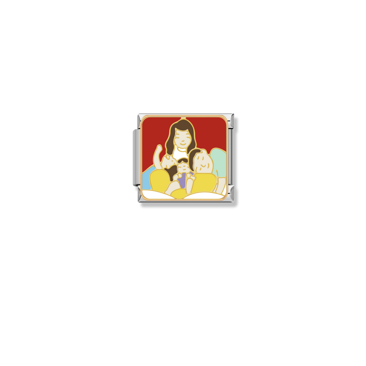 Mother With Children - Gold Charm