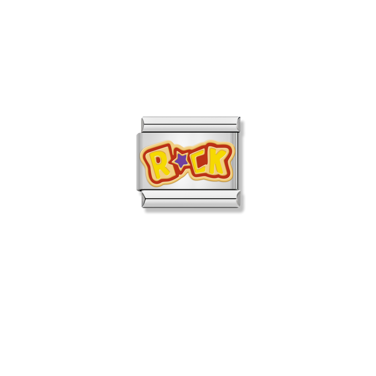 Rock Star Text - Silver Charm