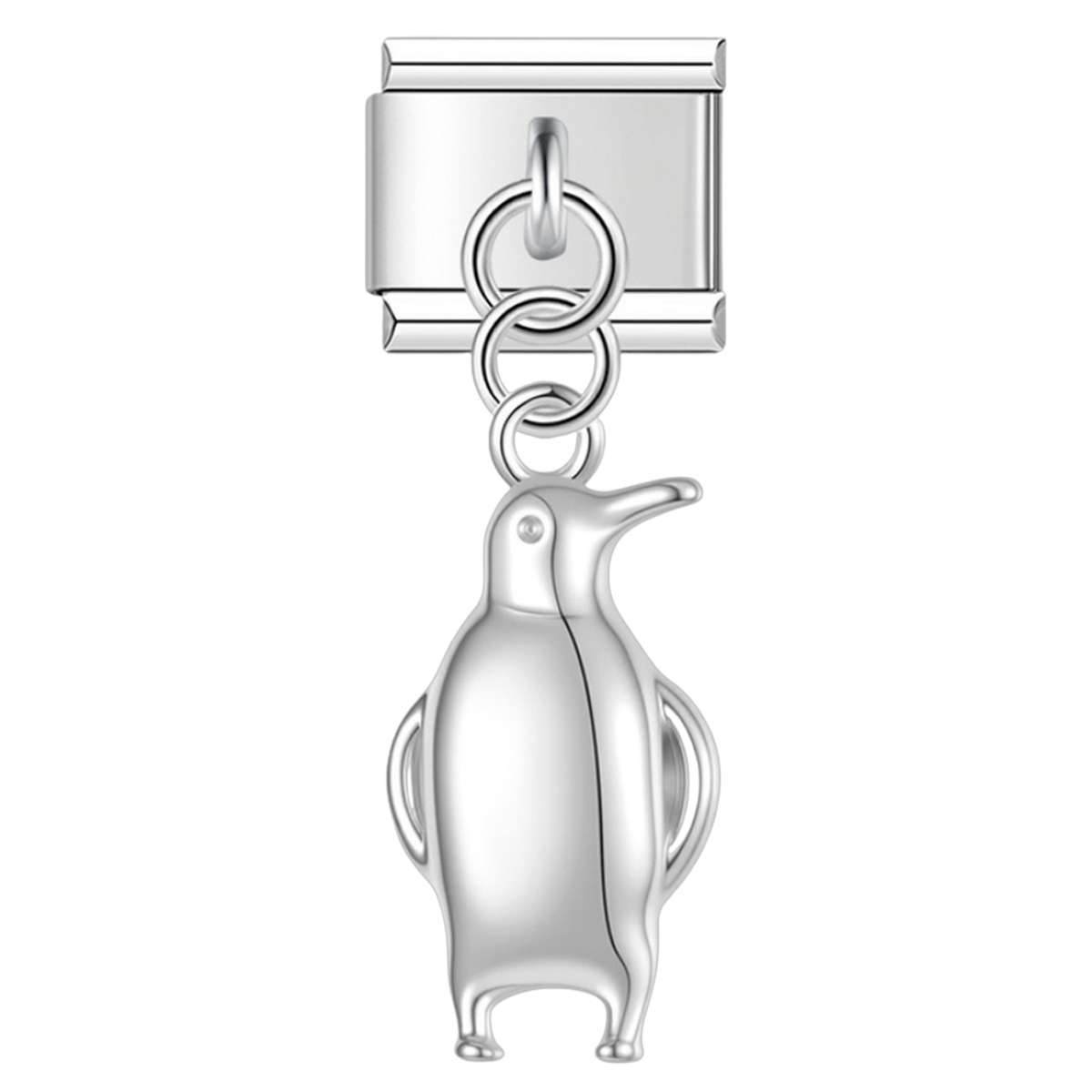 Penguin – silver Italian pendant charm by Italycharm